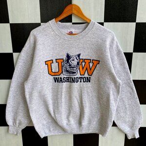 Vintage 90s University Of Washington Huskies Sweatshirt, Vintage Sweatshirt